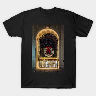 Christmas Wreath on Broadway T-Shirt